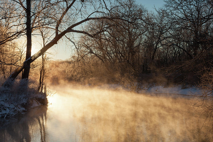 River Fog Photograph by David Watkins