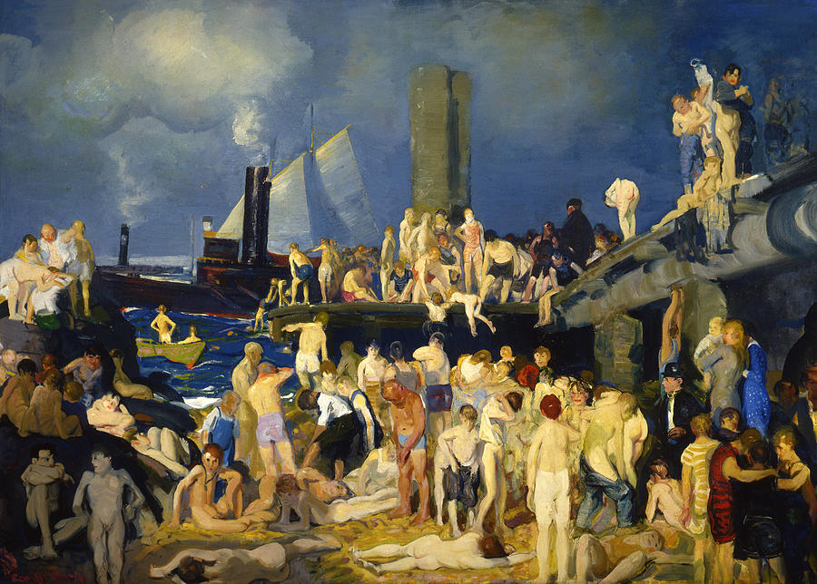River Front Photograph by George Bellows