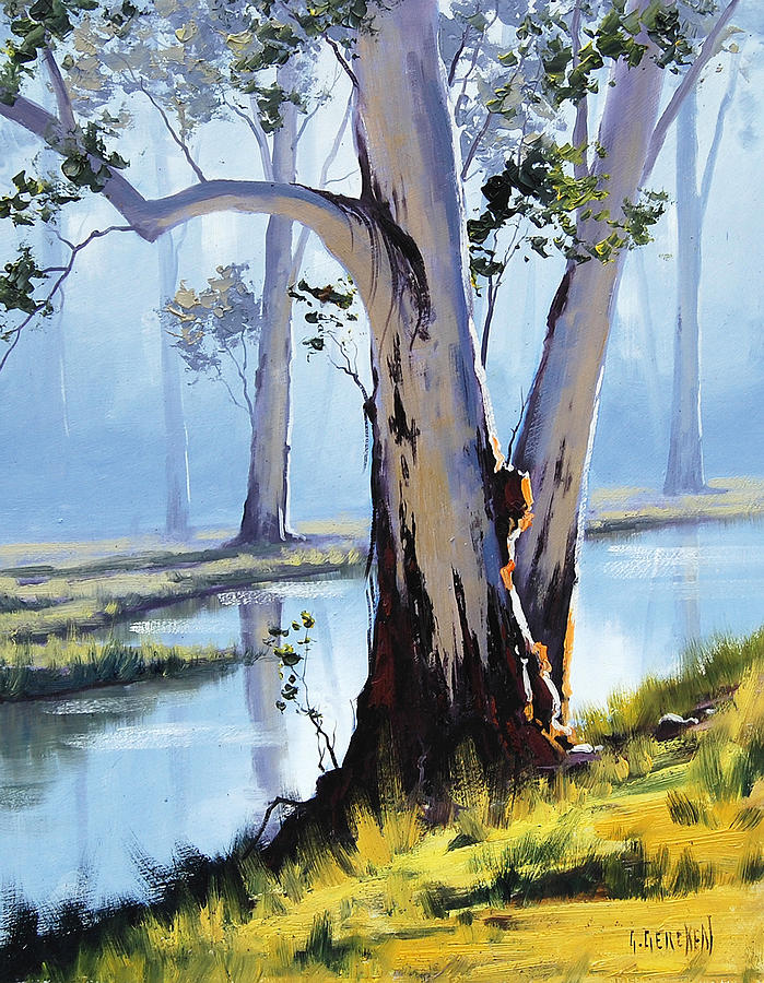 Tree Painting - River Gum by Graham Gercken