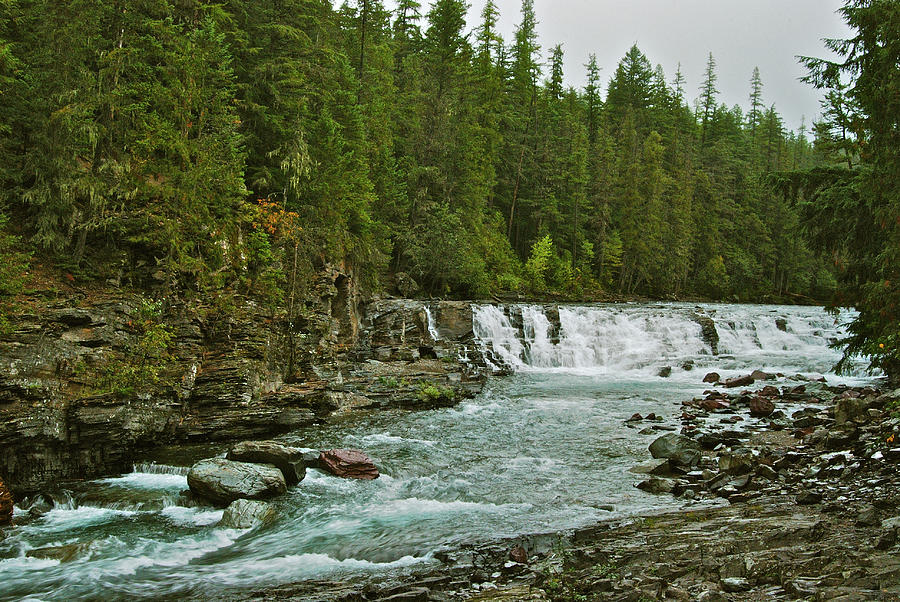 Glacier National Park Photograph - River in Glacier National by Michael Peychich