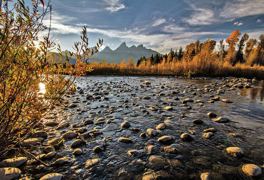 River in the Tetons Photograph by Wesley Aston