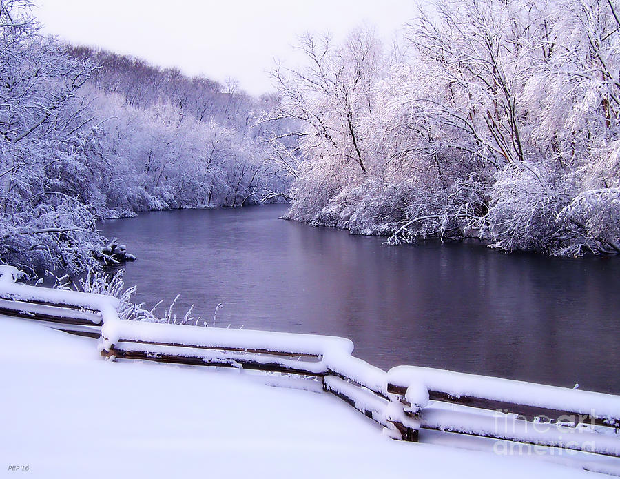 Winter Photograph - River In Winter by Phil Perkins