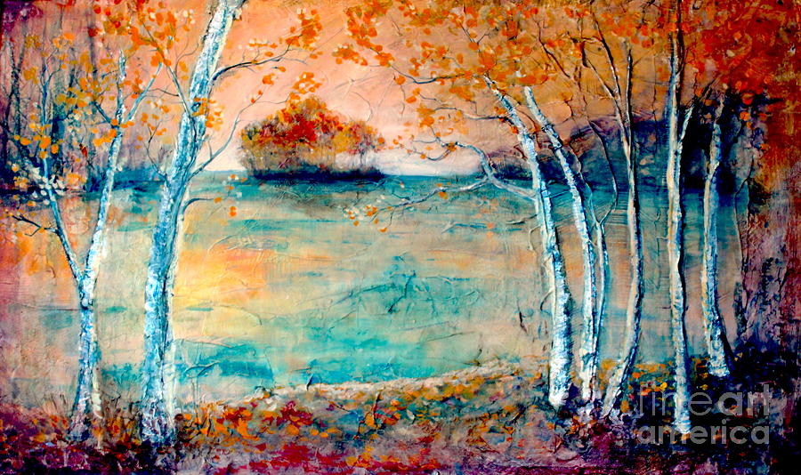 River Island Painting by Melanie Stanton