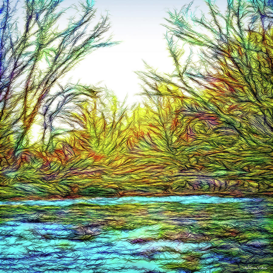 River Journey Sunrise Digital Art by Joel Bruce Wallach