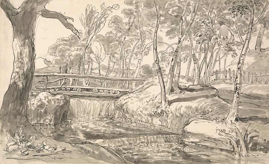 river landscape drawing