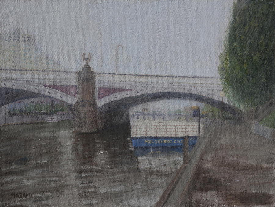 River Painting by Masami Iida