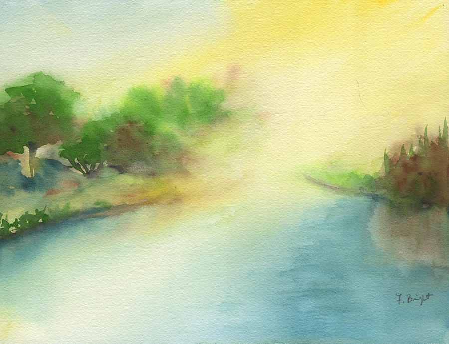 River Morning Painting by Frank Bright