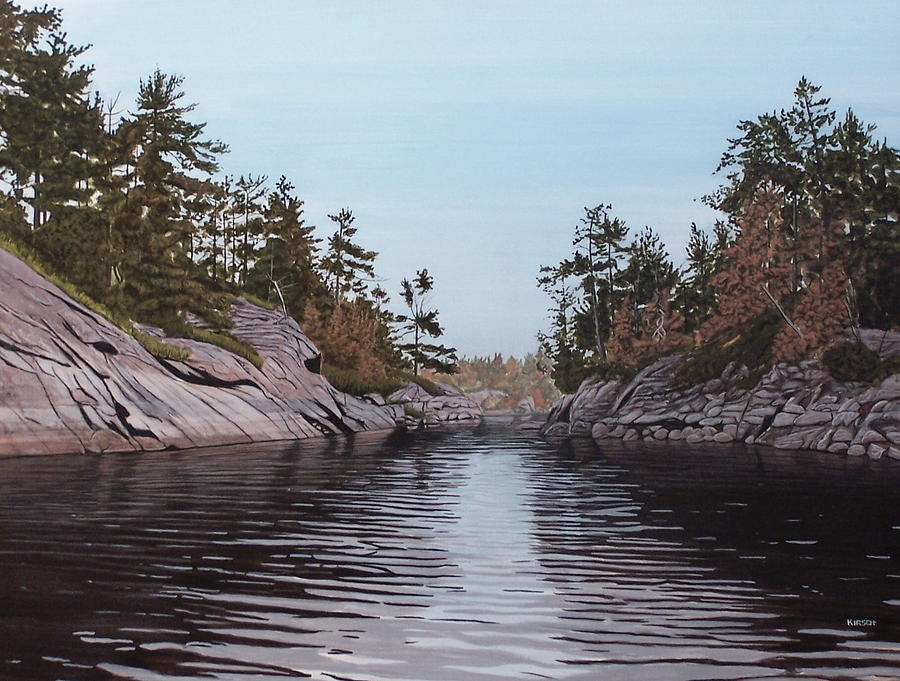 River Narrows Painting by Kenneth M Kirsch