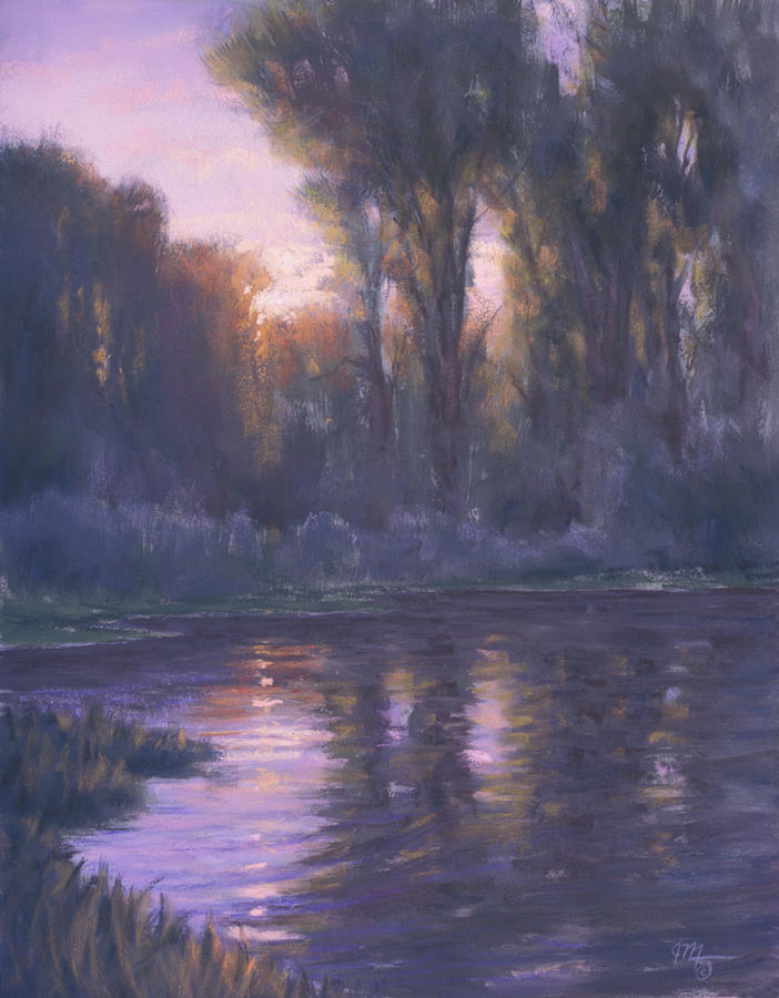 Sunset Painting - River Of LIght by Joe Mancuso