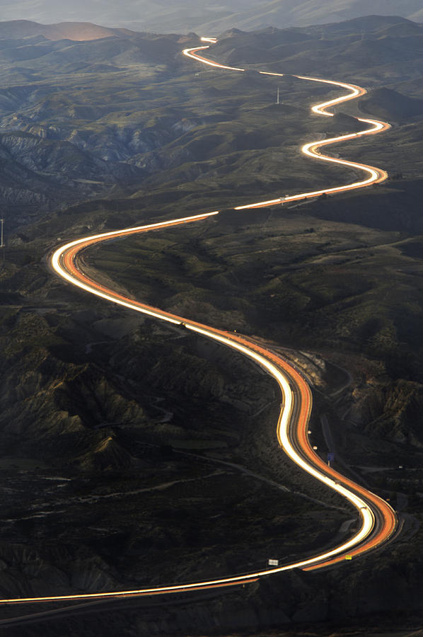 Snake Photograph - River Of Light by Paco Fernandez