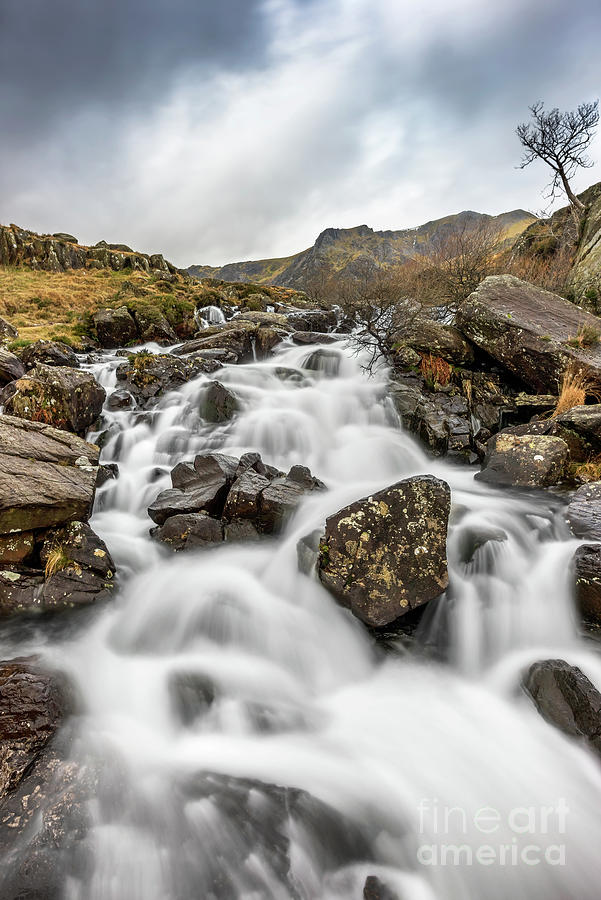River Rapids Snowdonia Photograph by Adrian Evans