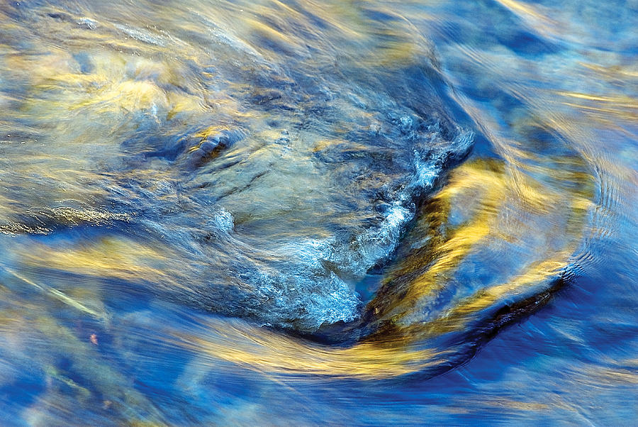 River Ripple Fall Colors Photograph by Steve Somerville