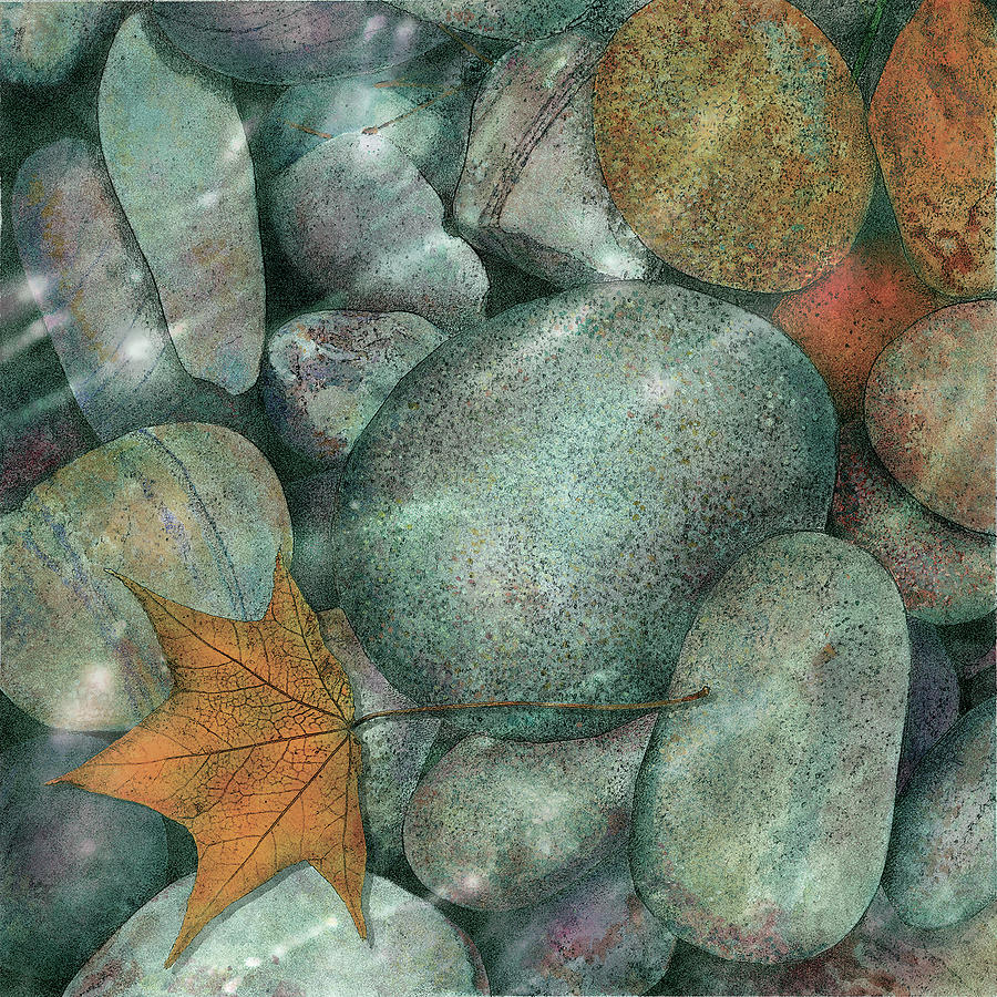 River Rocks Painting by John Dyess