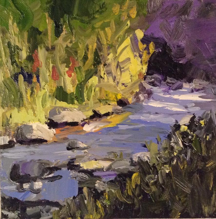 River Rocks Painting by Natalie Stafford - Fine Art America