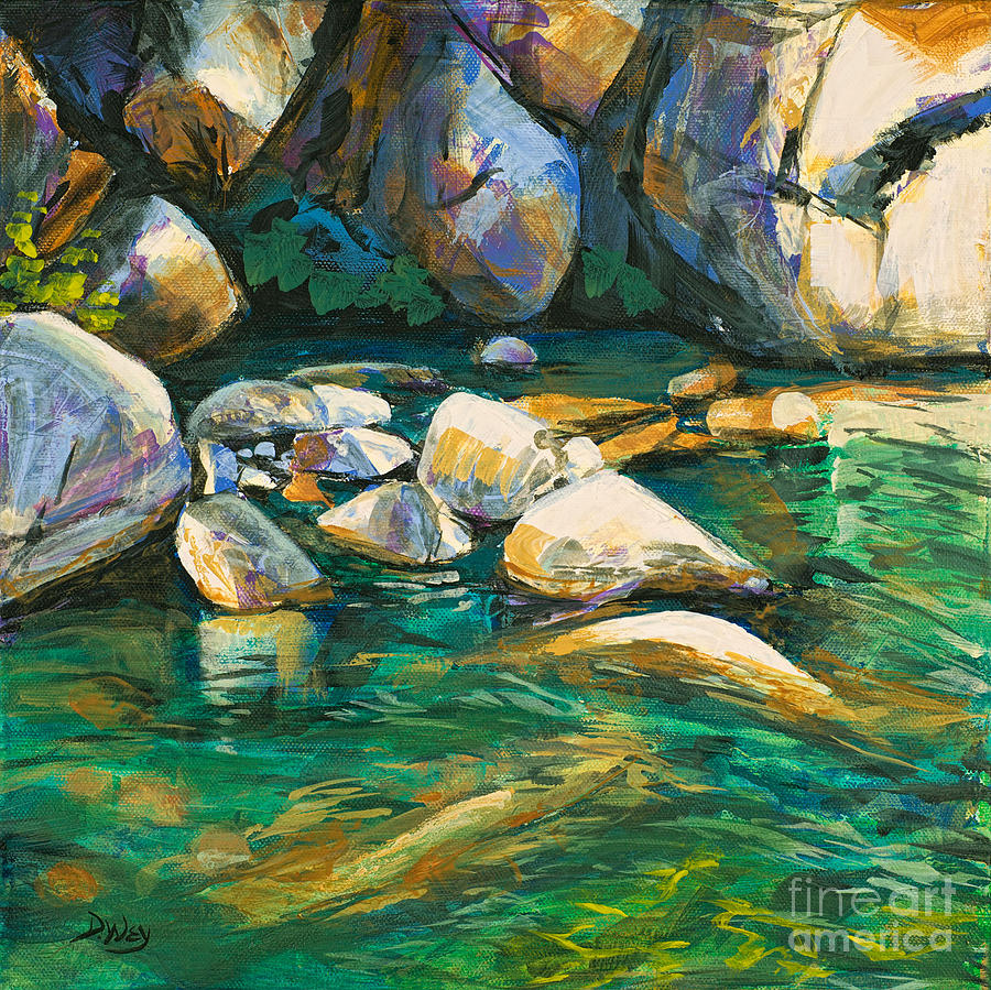River Rocks, Nor Cal by Denise Wey