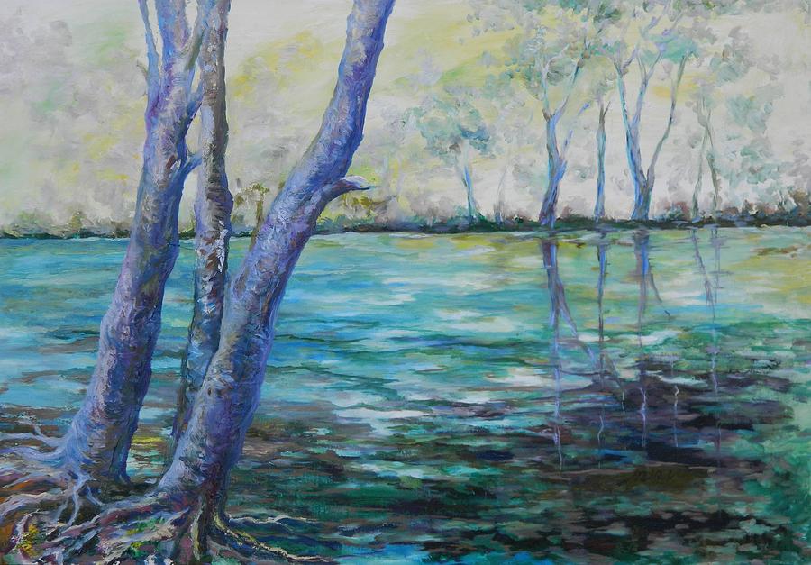 River Roots Painting by L R B