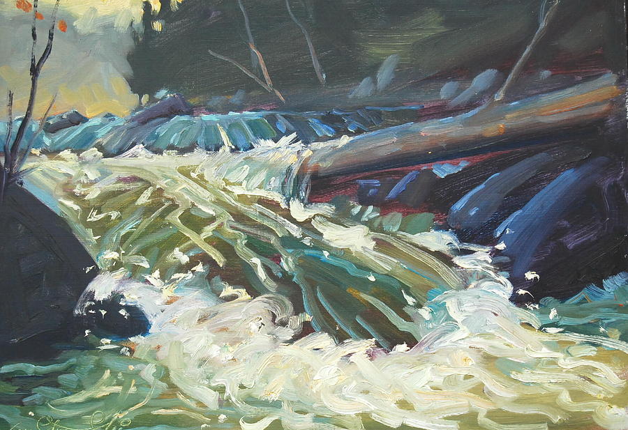 Summer Painting - River Run by Len Stomski