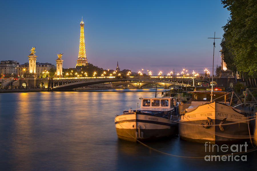 River Seine and Eiffel - Paris Photograph by Brian Jannsen