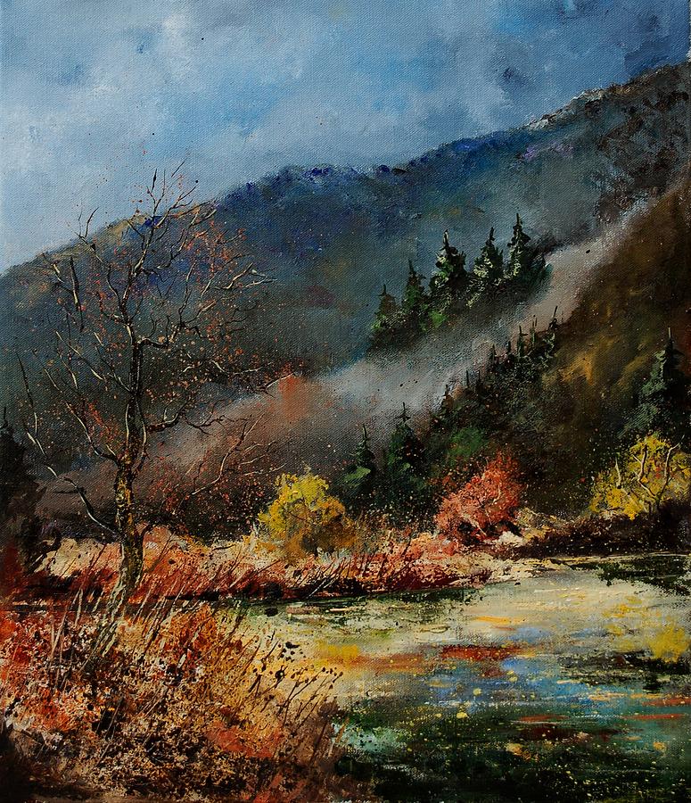 River Painting - River Semois by Pol Ledent River Painting - River Semois by Pol Ledent