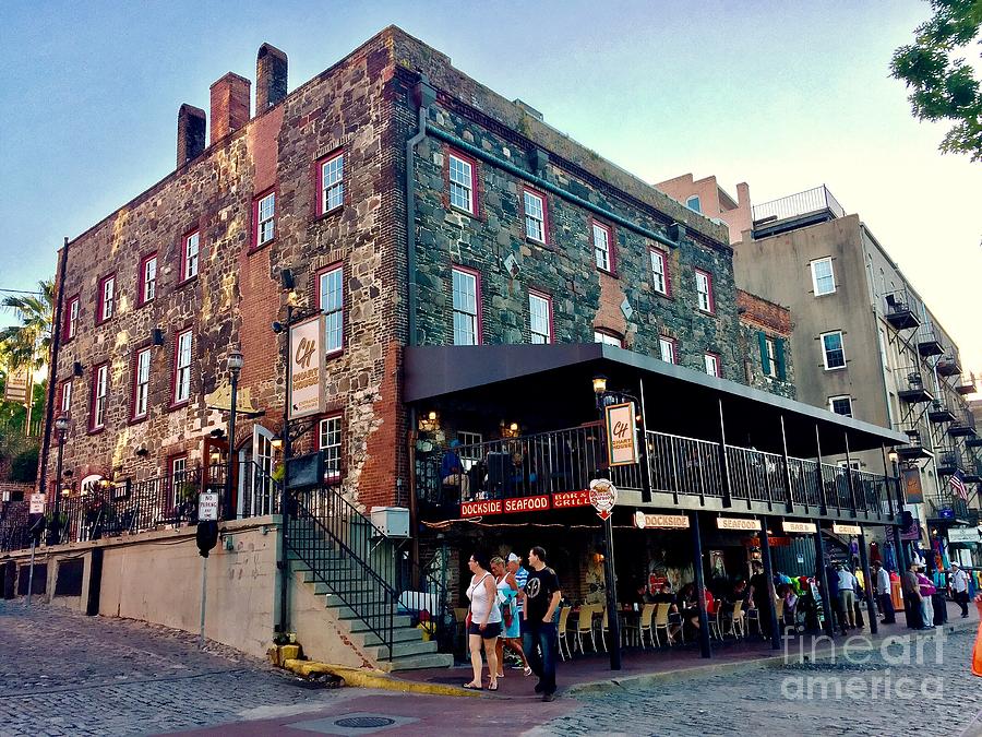 River Photograph - River Street Dockside. by Sue M Marshall River Photograph - River Street Dockside. by Sue M Marshall