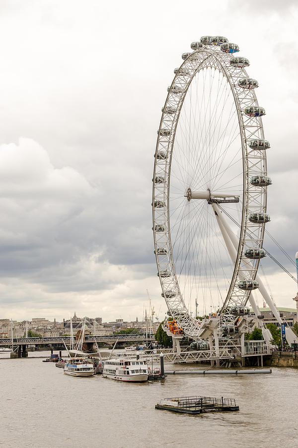 Architecture Photograph - River Thames and the London Eye by John Williams