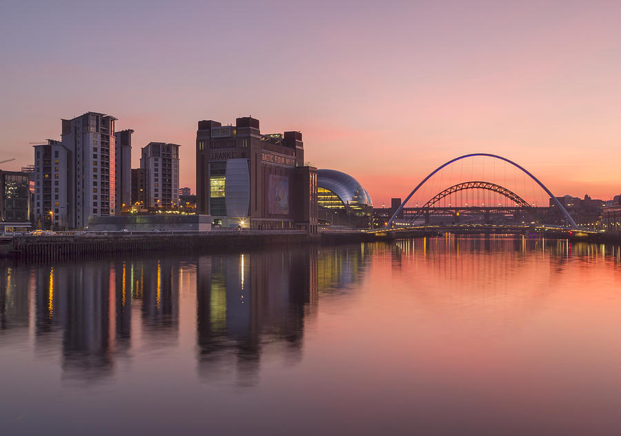 River Tyne Sunset Photograph by David Taylor - Fine Art America