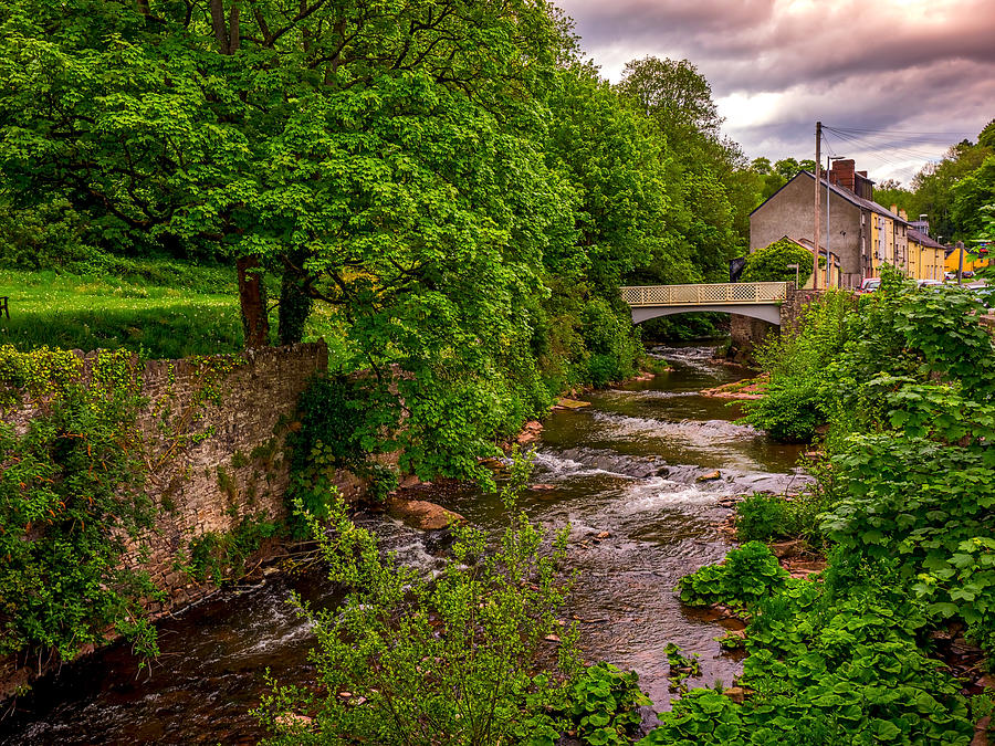 River Usk in Brecon Photograph by Mark Llewellyn