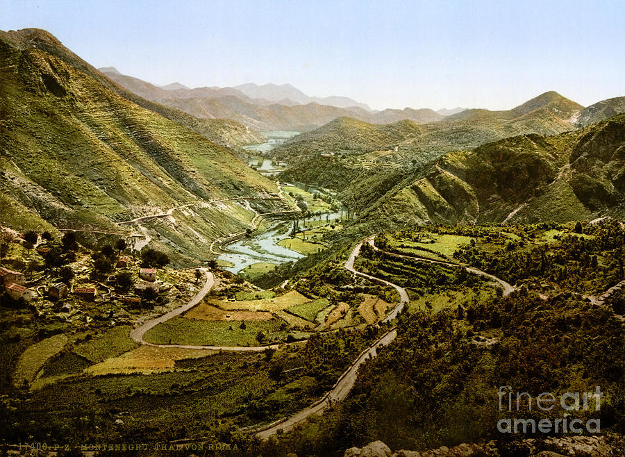 River Valley Painting - River valley Montenegro by Celestial Images