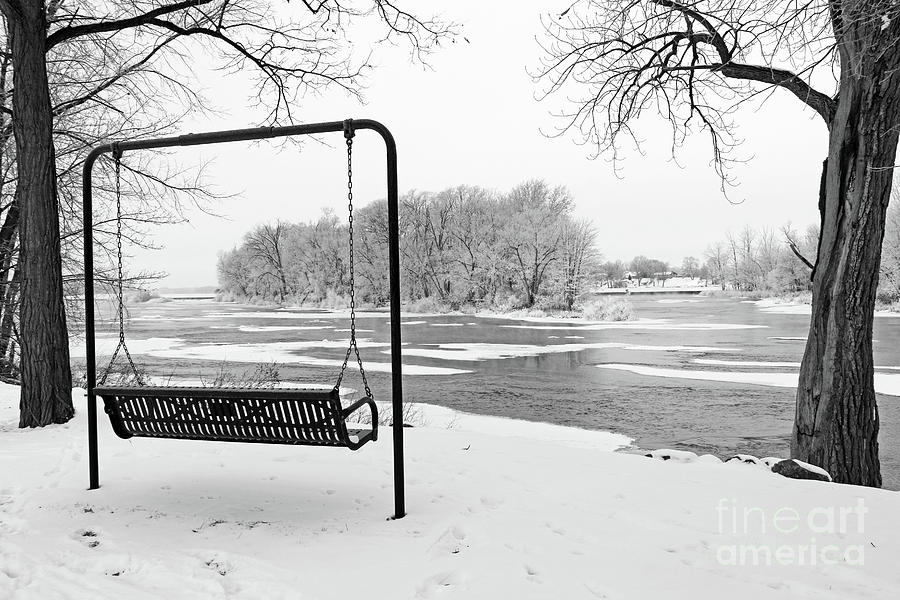 River View in Winter  5303 Photograph by Jack Schultz