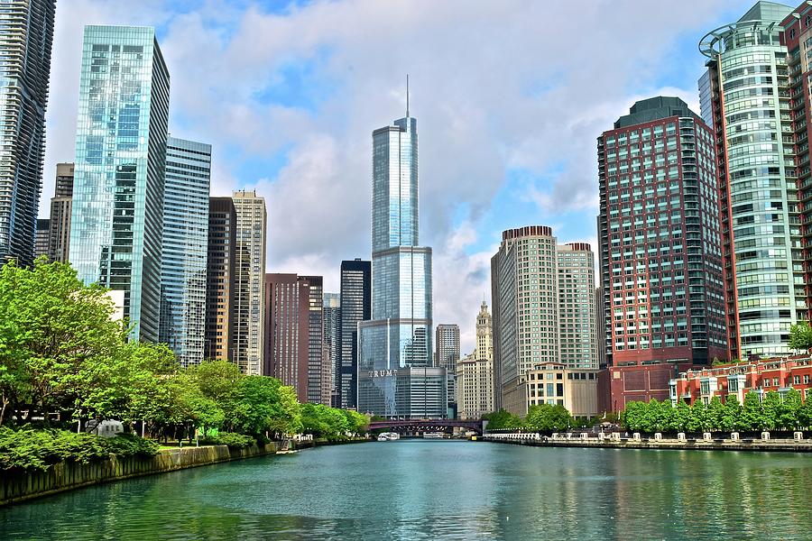 River View of Windy City Towers Photograph by Frozen in Time Fine Art Photography