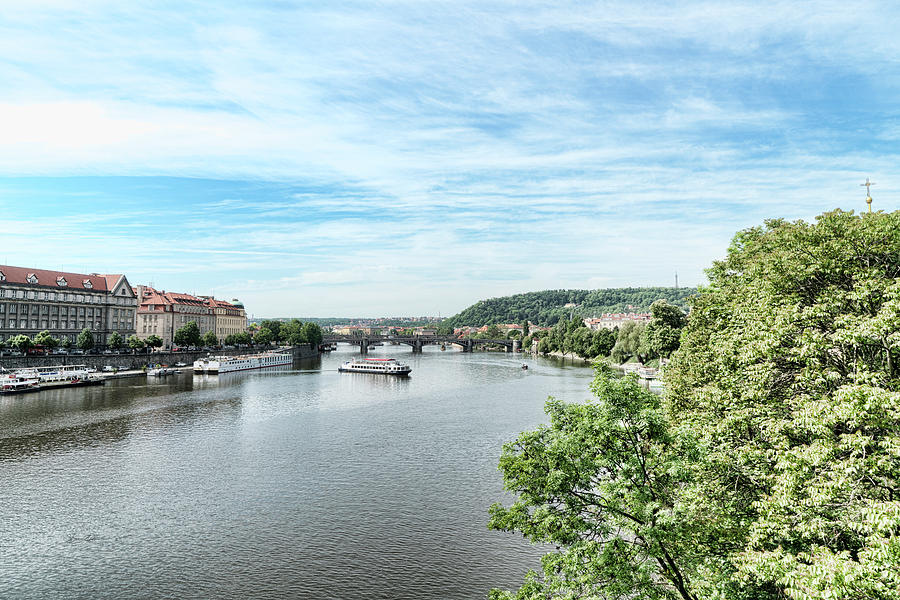 River Vltava Photograph by Sharon Popek