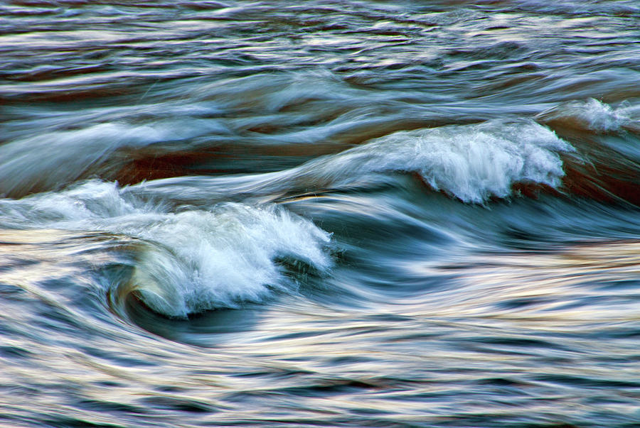 River Waves Photograph by Rebecca Higgins