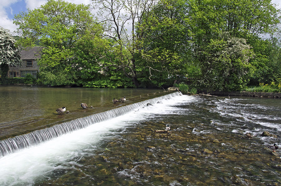 River Wye Weir - Bakewell Photograph