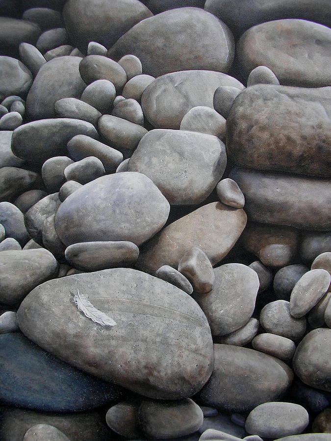 Piedras Painting - Riverbank of Napo by Laine Garrido