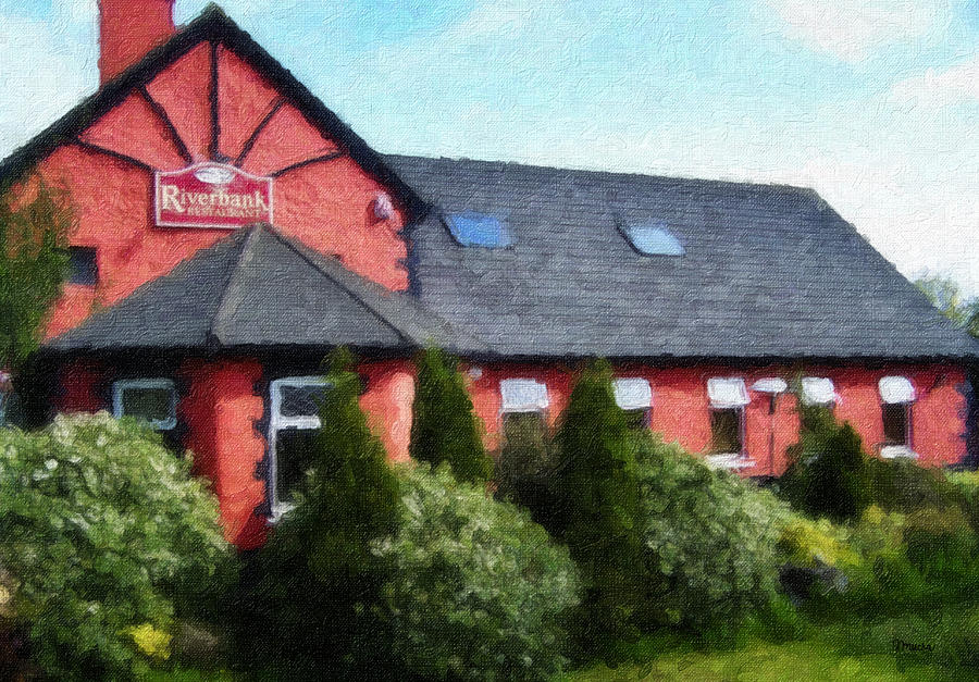 Cottage Painting - Riverbank Restaurant Riverstown Ireland by Teresa Mucha