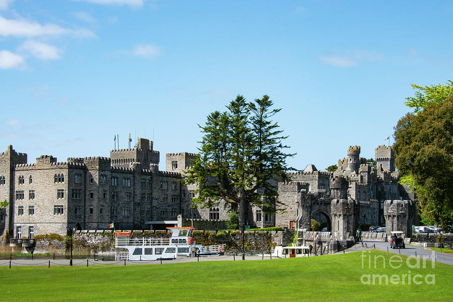Architecture Photograph - Riverboat at Ashford Castle by Bob Phillips