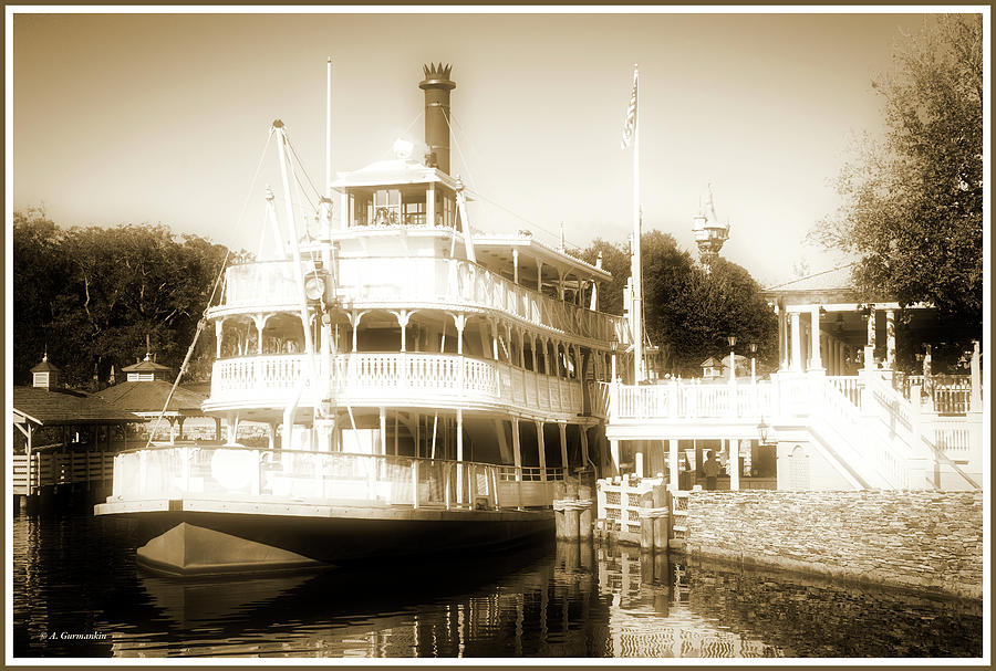 Riverboat, Liberty Square, Walt Disney World Photograph by A Macarthur Gurmankin