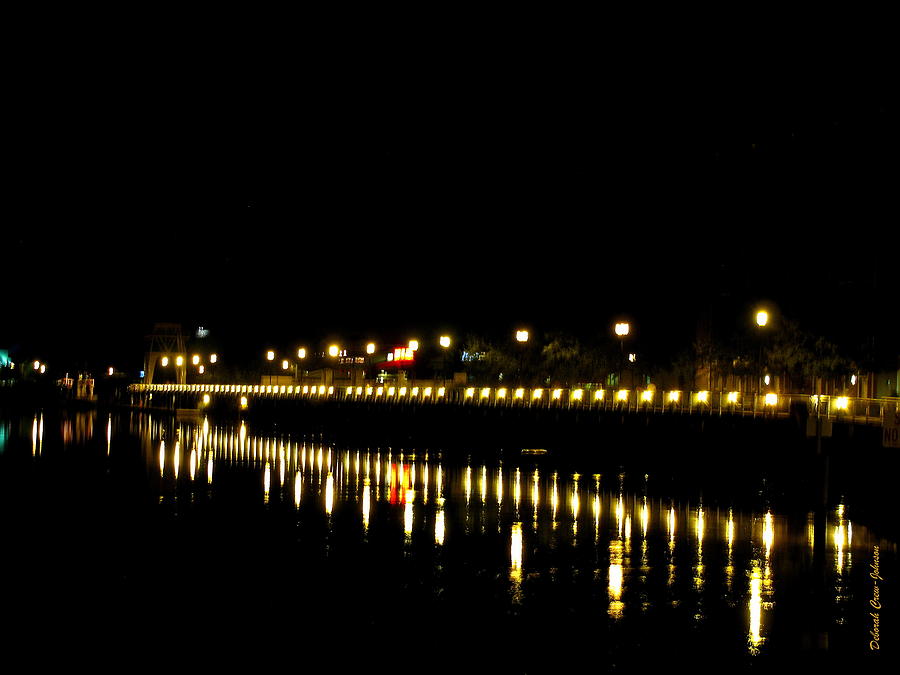 Riverfront Lights Photograph by Deborah  Crew-Johnson