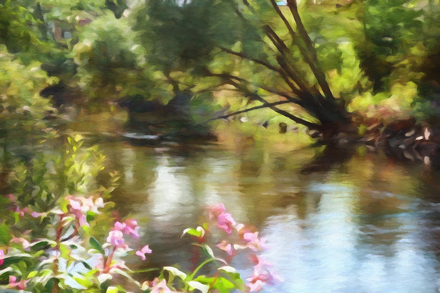 Riverlight Painting by Lutz Baar