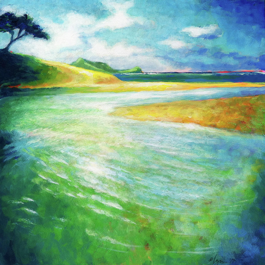Artist Painting - Rivermouth by Angela Treat Lyon