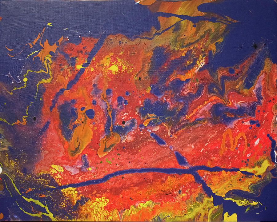 Rivers In Fire Painting