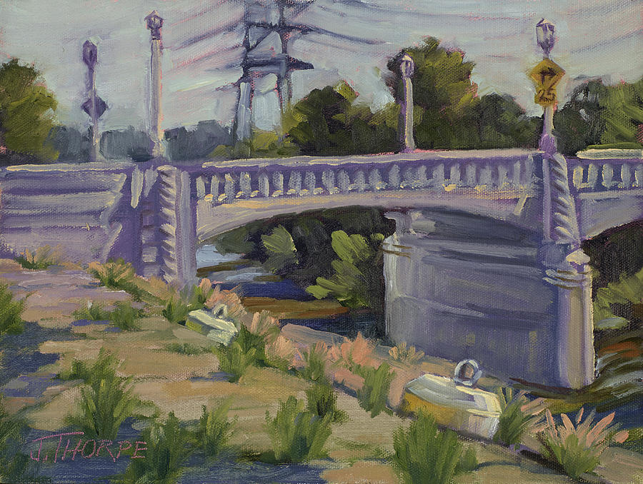 Riverside Drive Bridge Painting by Jane Thorpe