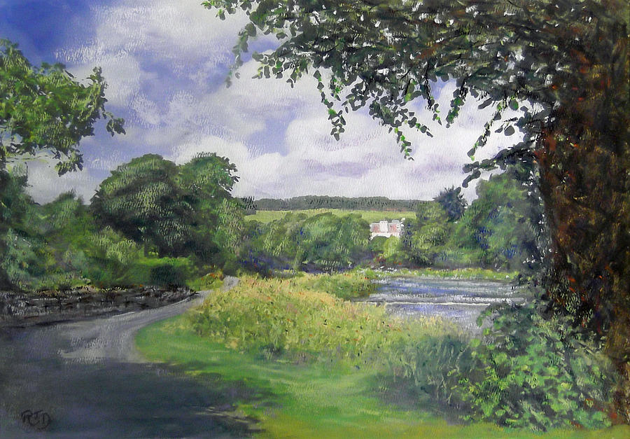 Riverside House and The Cauld Painting by Richard James Digance