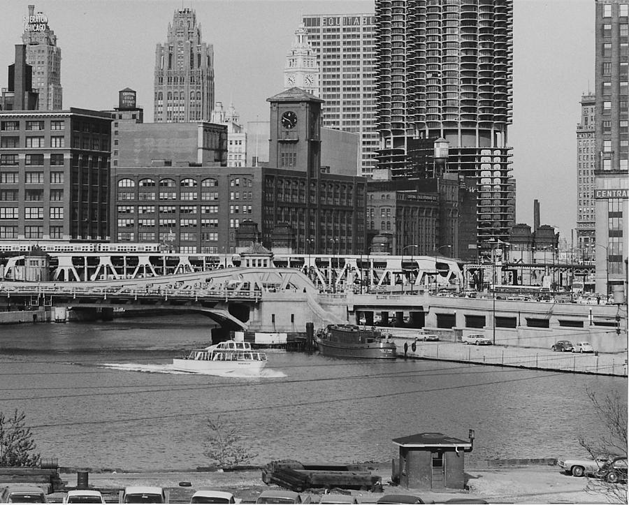 Riverside View of Chicago Photograph by Chicago and North Western Historical Society
