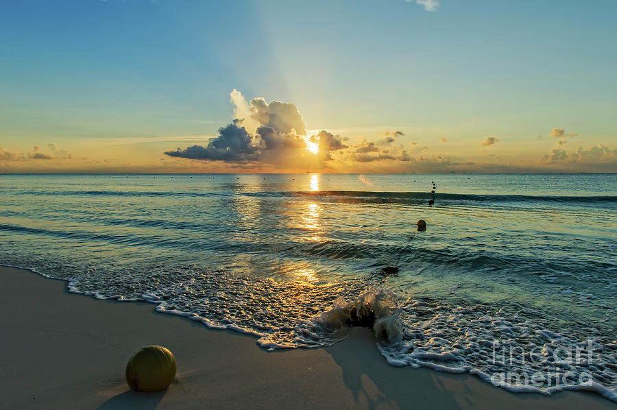 Beach Photograph - Riviera Maya Sunrise by Charles Dobbs Beach Photograph - Riviera Maya Sunrise by Charles Dobbs