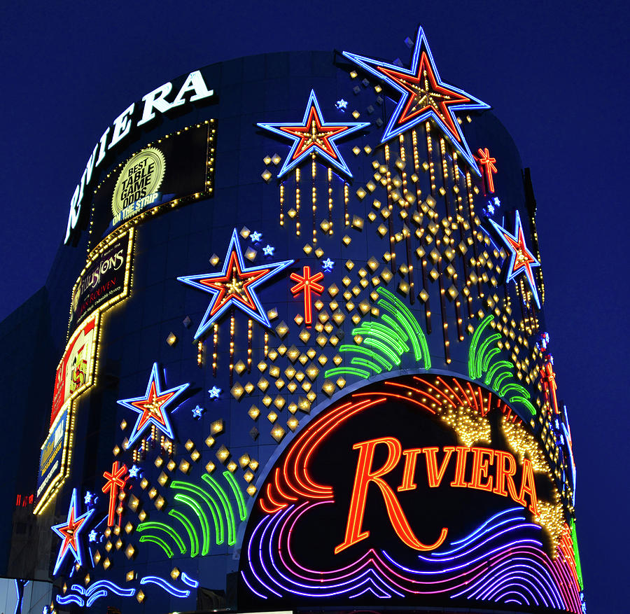 Riviera sign Las Vegas Photograph by David Lee Thompson