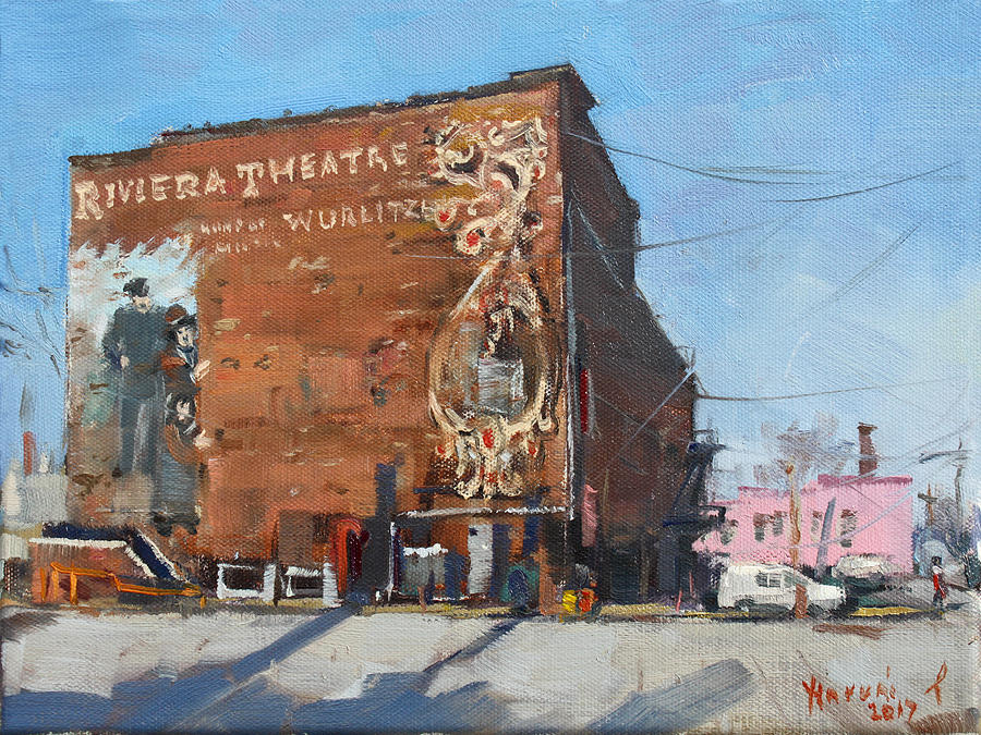 Place Painting - Riviera Theatre Historic Place in North Tonawanda by Ylli Haruni