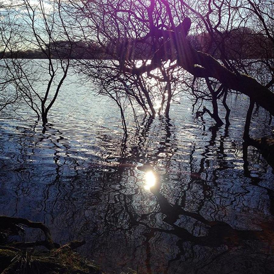Landscape Photograph - Rivington Reservoir Was Full To The by Jennie Davies