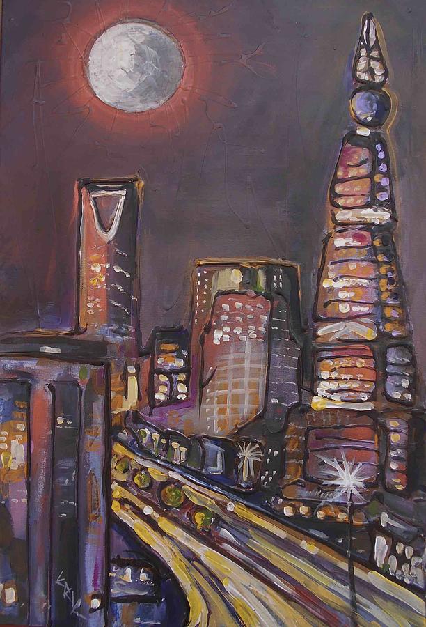 Riyadh Nights 1 Painting by Eric Shelton