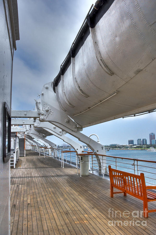 RMS Queen Mary Lifeboats 2 Photograph by David Zanzinger